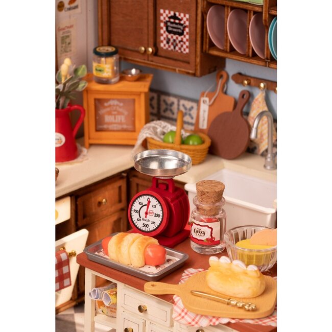 Robotime, DIY Miniatuurhuis, Kitchen, DG172, 22x15,x18,5cm