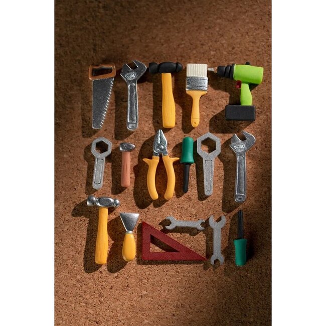 Robotime, DIY Huisje, Garage Workshop met LED verlichting, DG165, 24x15x17cm