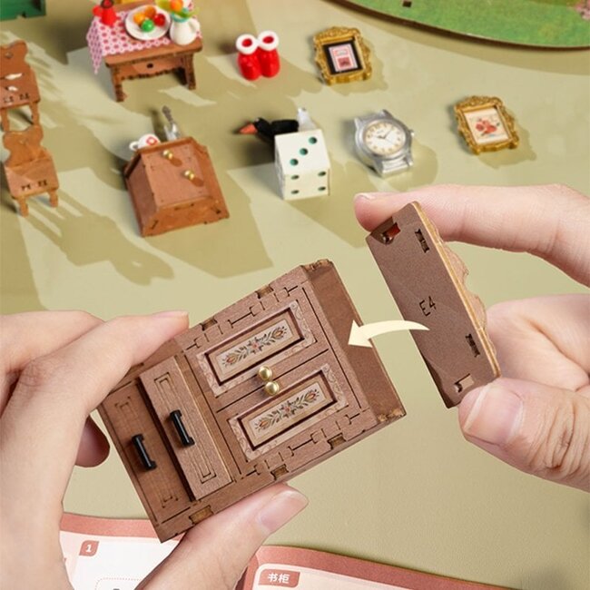 Robotime, DIY Miniatuurhuis, Fairytale Tree House, DG179, 21x18,3x22,5cm