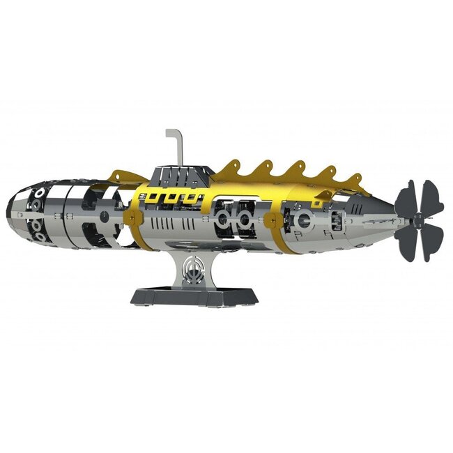 3D Metalen Bouwpakket, Elusive Nautilus, Metal Time, MT045, 21x5x7cm