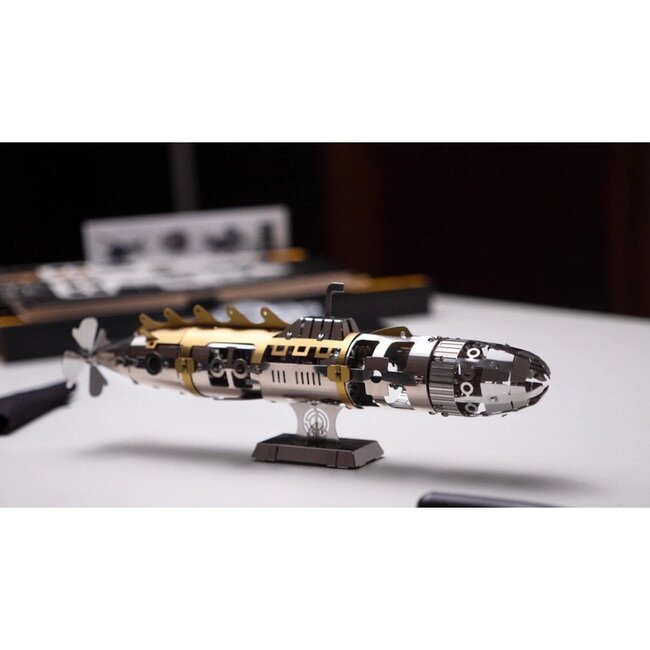 3D Metalen Bouwpakket, Elusive Nautilus, Metal Time, MT045, 21x5x7cm