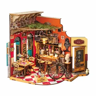 Robotime, Cheers Bar & Dining, DIY Miniatuurhuis, DG173, 22x15x18.5cm