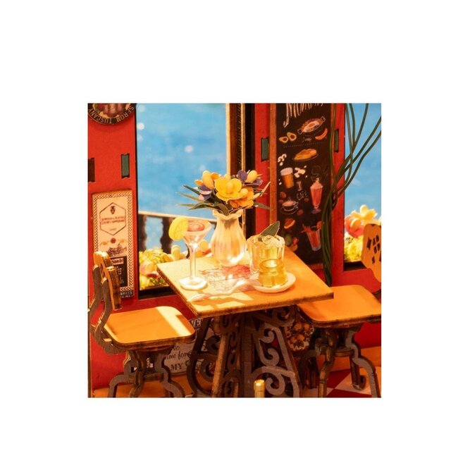 Robotime, Cheers Bar & Dining, DIY Miniatuurhuis, DG173, 22x15x18.5cm