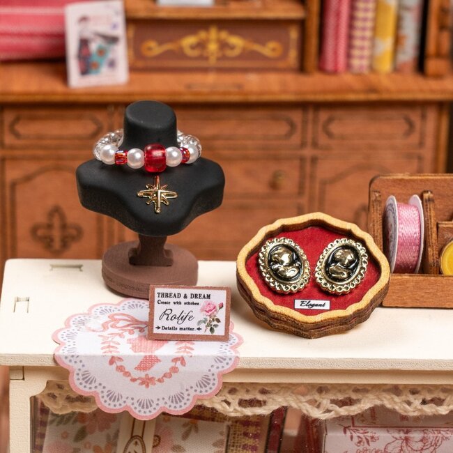 Robotime, DIY Miniatuurhuis, Elsa's Tailoring, DG178, 23,8x16,5x17,5 cm