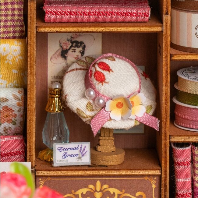 Robotime, DIY Miniatuurhuis, Elsa's Tailoring, DG178, 23,8x16,5x17,5 cm