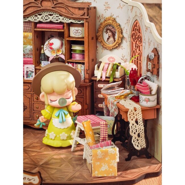Robotime, DIY Miniatuurhuis, Elsa's Tailoring, DG178, 23,8x16,5x17,5 cm