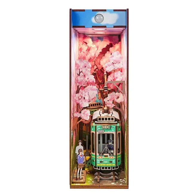 Tonecheer, DIY Book Nook, Sakura's Travel Bookend, TQ119, 18x8x24,5cm