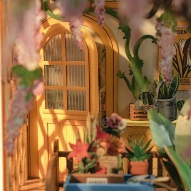 Robotime, DIY Book Nook Boekensteun Garden House, TGB06, 20,3x11x24,1cm