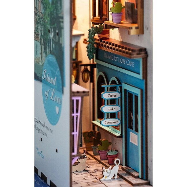 Tonecheer, DIY Book Nook, Island of Love, TQ105, 18,2x8x24,5cm