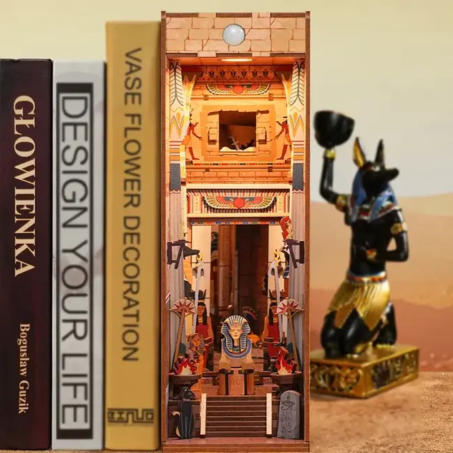 Tonecheer, DIY Book Nook, Adventure in Egypt Bookend, TQ127, 18,2x8x24,5cm