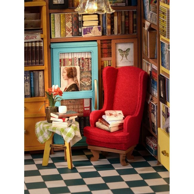 Robotime, DIY Huisje, Sam's Study, DG102, 22.5x18.5x19cm.