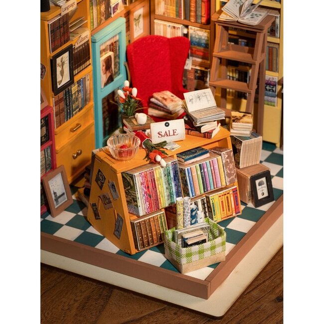 Robotime, DIY Huisje, Sam's Study, DG102, 22.5x18.5x19cm.