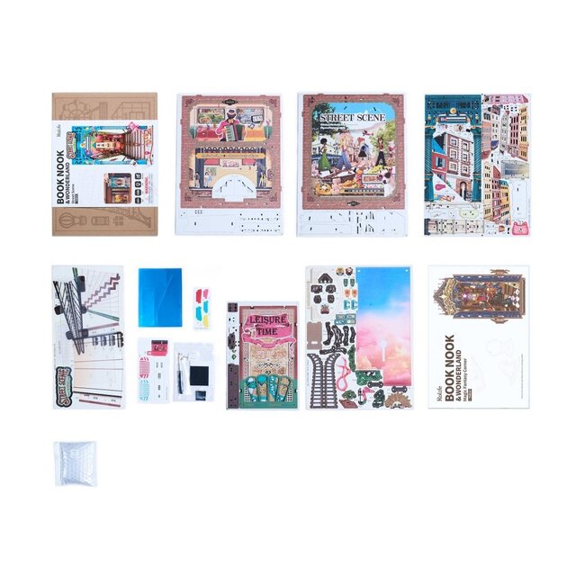 Robotime, DIY Book Nook, Street Scene, TGB13, 22,8x13x25,3cm