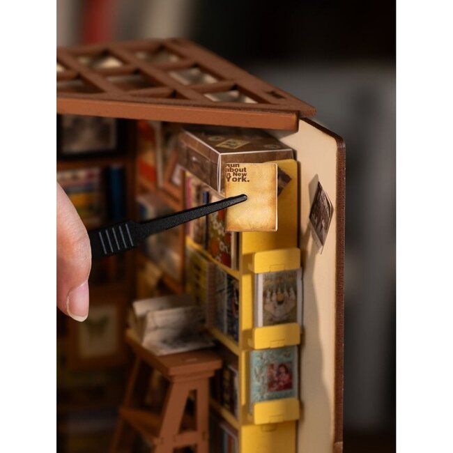 Robotime, DIY Huisje, Sam's Study, DG102, 22.5x18.5x19cm.