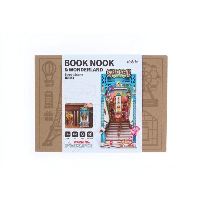 Robotime, DIY Book Nook, Street Scene, TGB13, 22,8x13x25,3cm