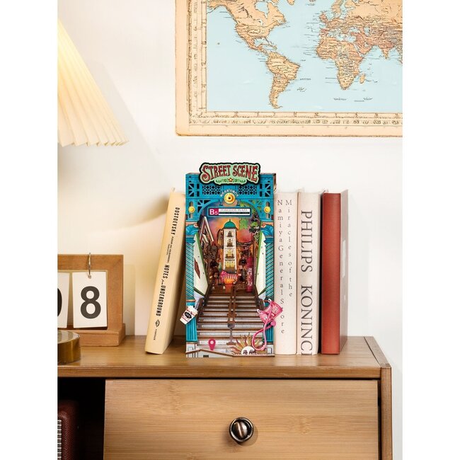 Robotime, DIY Book Nook, Street Scene, TGB13, 22,8x13x25,3cm