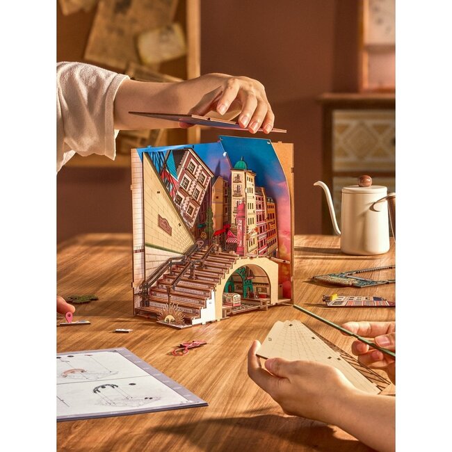 Robotime, DIY Book Nook, Street Scene, TGB13, 22,8x13x25,3cm