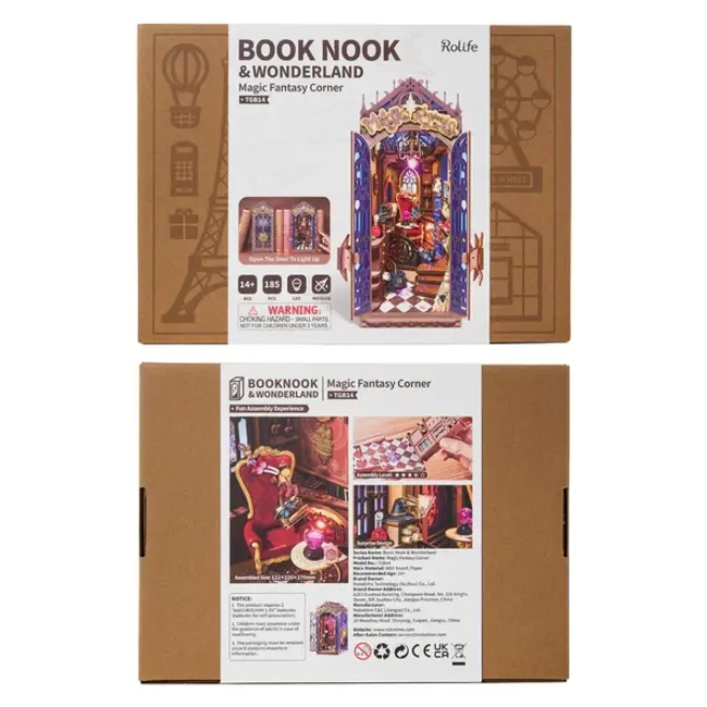 Robotime, DIY Book Nook, Magic Fantasy Corner, TGB14, 22,0x12,2x27cm