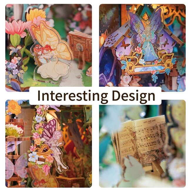 Tonecheer, DIY Book Nook, A Midsummer Night's Dream inclusief Dust-cover, TQ130, 24,5x18x10cm