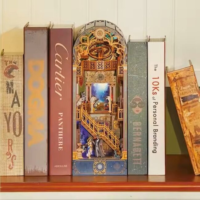 Tonecheer, DIY Book Nook, Spacetime Museum Bookend, TQ133, 27x20x10,2cm