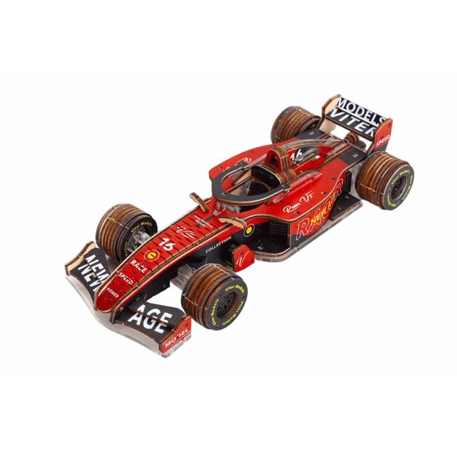 Veter Models 3D Modelbouwpakket Racer V3, AKV-14, Rood/Zwart, 17x7x4cm