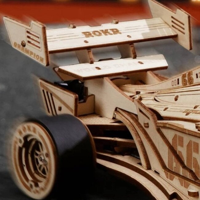Robotime, Houten Puzzel 3D Racing Car, LK505, 29x10,5x7,6cm