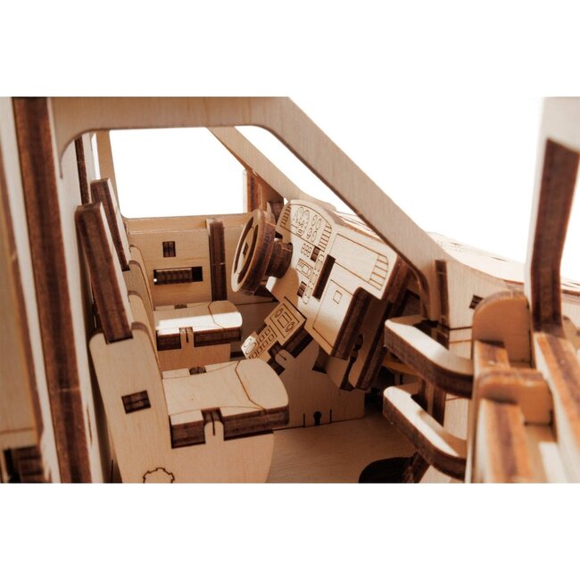 Eco Wood Art (EWA) DIY 3D Mechanical Model Ambulance, 4011, 29,5x12,9x12,4cm