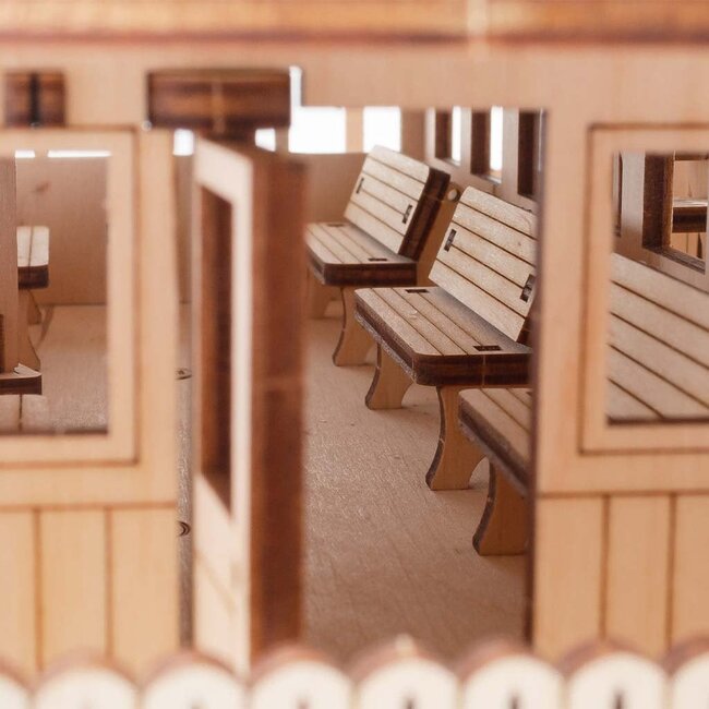 Eco Wood Art (EWA) 3D Houten Puzzel Paddle River Princess Stemaer, 3397, 35×20×22,5cm