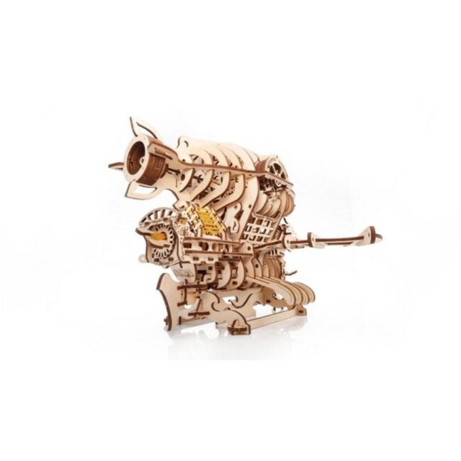 Eco Wood Art (EWA) 3D Mechanische Puzzel Piratenluchtschip Skylord, 0327, 37,1x37,7x25,5cm