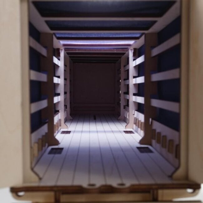 Eco Wood Art (EWA) 3D Houten Puzzel Tilt Semitrailer for Truck Road King, 3250, 57,4×12,3×17,1cm