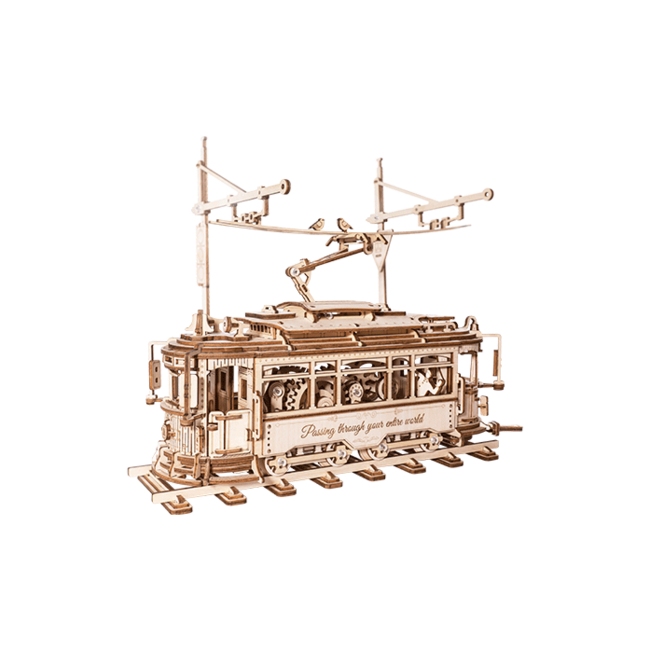 Robotime, Houten Puzzel 3D Classic City Tram, LK801, 24,7x16,5x28,7cm