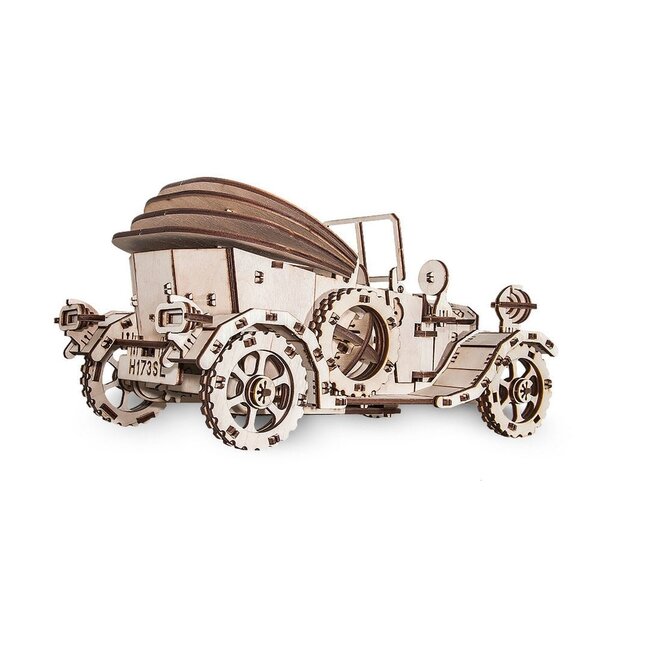 Eco-Wood-Art (EWA) 3D Mechanische Puzzel Retro Auto, 372, 30x17x15,5 cm