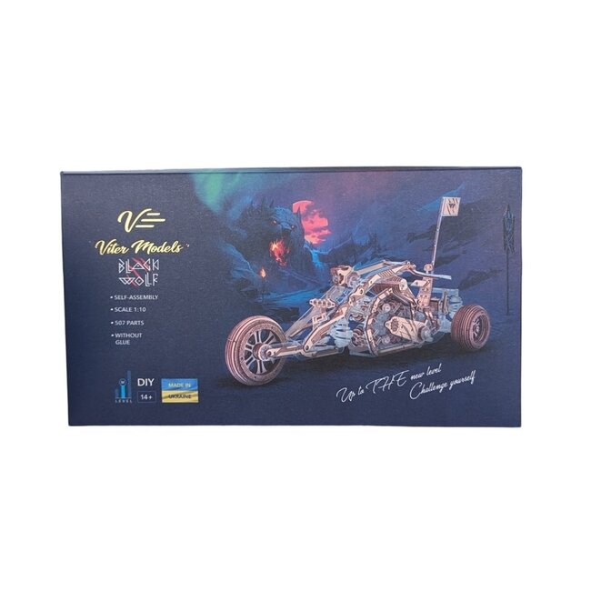 Veter Models 3D Modelbouwpakket Black Wolf Driewieler, AKV-18, 30,5x12x16,5cm