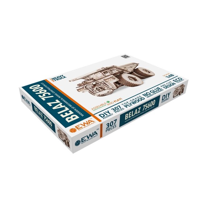 Eco Wood Art (EWA) 3D Houten Puzzel Belaz 75600, 082, 31x22x15,5cm