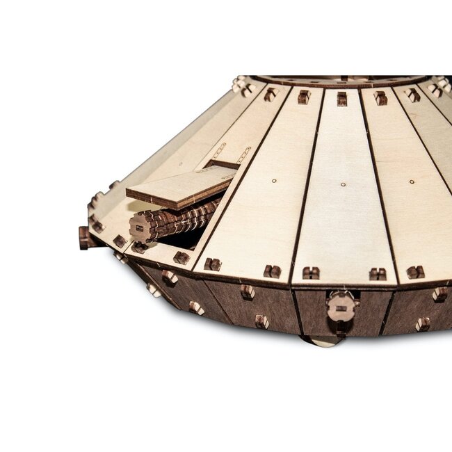 Eco Wood Art (EWA) 3D Mechanische Puzzel Da Vinci Tank 716 25,3x23,9x15,6cm