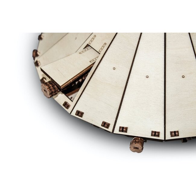 Eco Wood Art (EWA) 3D Mechanische Puzzel Da Vinci Tank 716 25,3x23,9x15,6cm