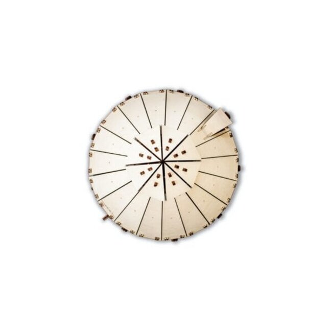 Eco Wood Art (EWA) 3D Mechanische Puzzel Da Vinci Tank 716 25,3x23,9x15,6cm