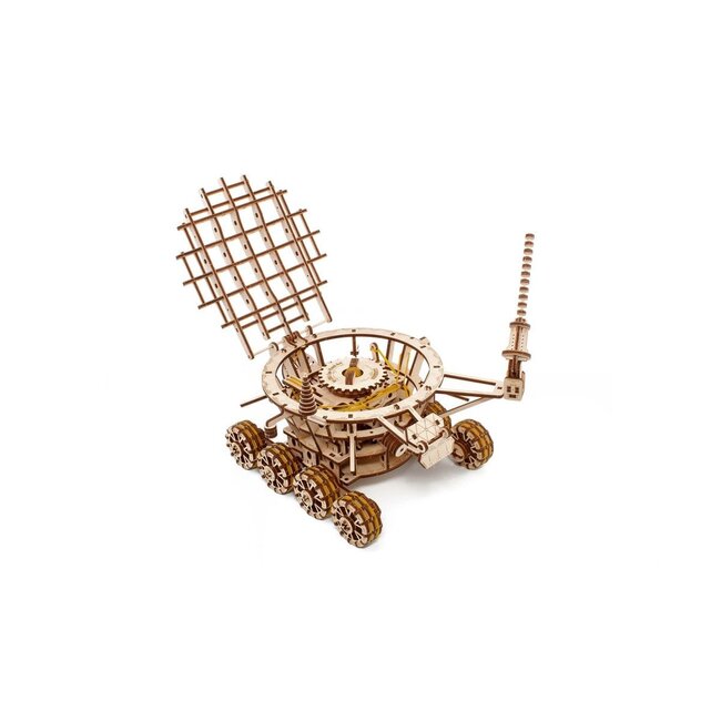 Eco Wood Art (EWA) 3D Mechanische Puzzel Moonrover wind-up Lunokhod, 1492, 32x24x23cm