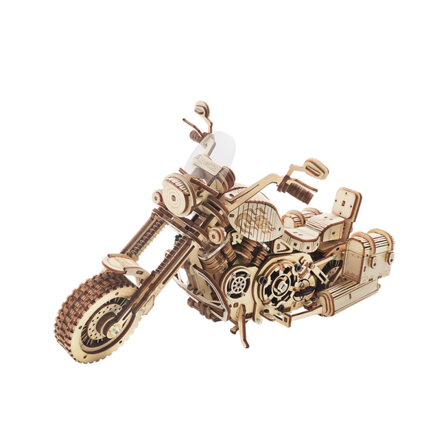 Robotime, Houten Puzzel 3D Cruiser Motorcycle, LK504, 27x11,6x16cm