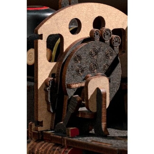 Robotime, DIY 3D Houten Modelbouwpakket, Steam Journey, TGS01, 37,6x11,3x14,5cm