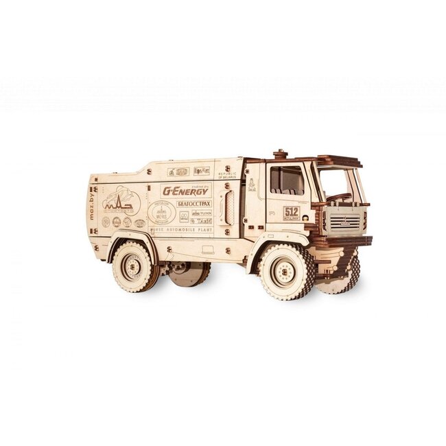 Eco Wood Art (EWA) 3D Mechanische Puzzel Sport Truck MAZ 5309RR, 648, 24x9x11,7cm