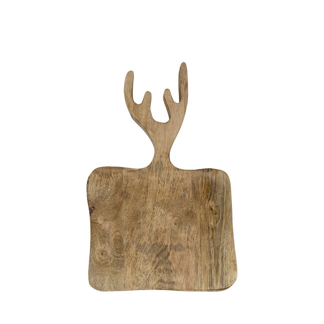 Mars & More Schaal/Snijplank mango hout gewei 30cm