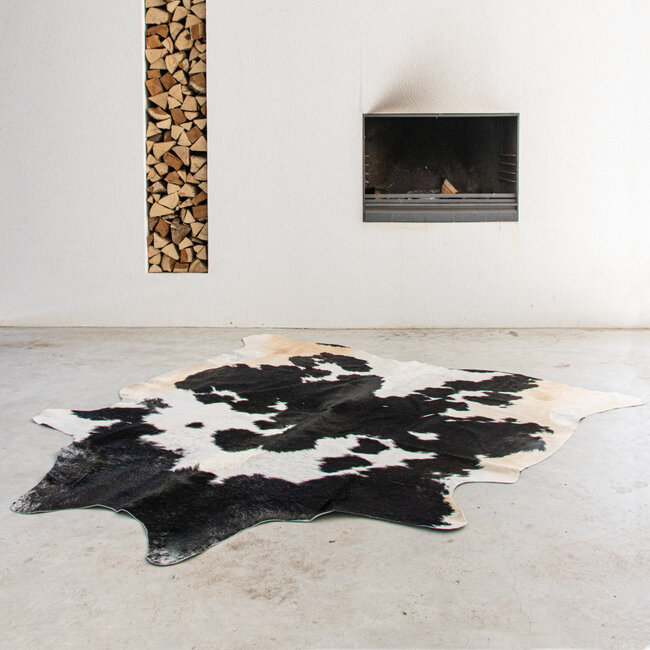 Mars & More vloerkleed koe zwart/wit 250cm