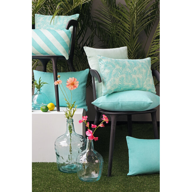 Linen & More Lima kussen blauw 45x45cm