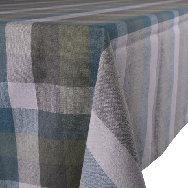 Linen & More Broad Check Tafelkleed Textiel multi 140x300cm