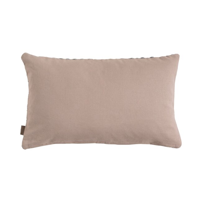 Linen & More Tye&Dye Acrylic Zigzag kussen grijs 30x50cm