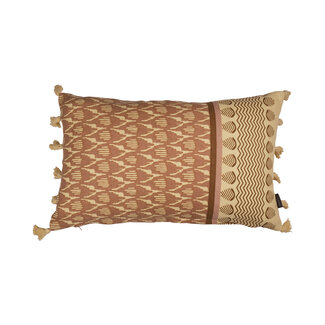 Linen & More Bali kussen geel 30x50cm