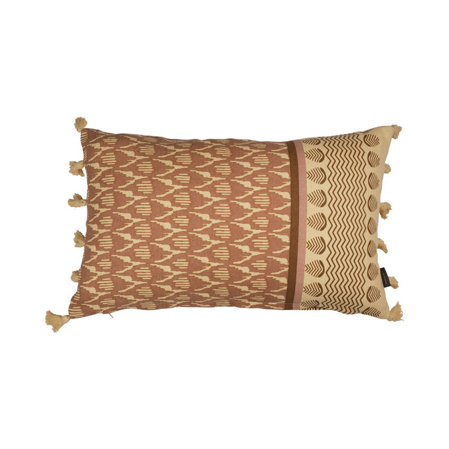 Linen & More Bali kussen geel 30x50cm