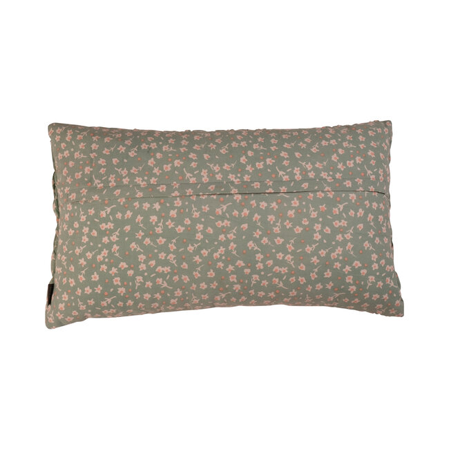Linen & More Libby Smock kussen groen 30x50cm