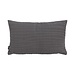 Linen & More Uneven Stitching kussen donkergrijs 30x50cm